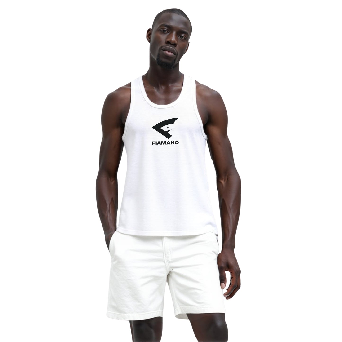 Men's White Tank