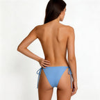 blue string bikini bottom 
