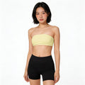yellow bandeau bikini top