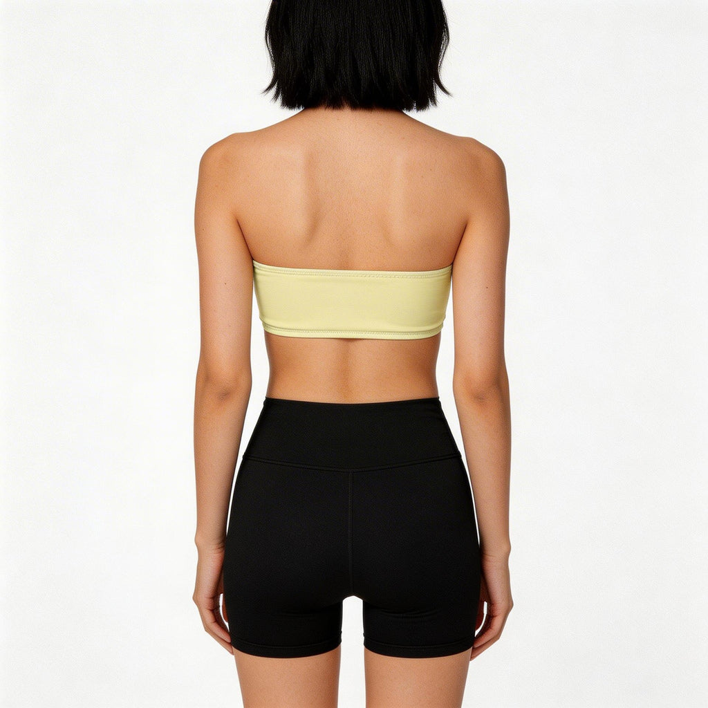 yellow bandeau bikini top