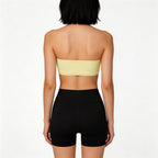 yellow bandeau bikini top