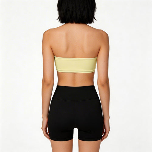 yellow bandeau bikini top