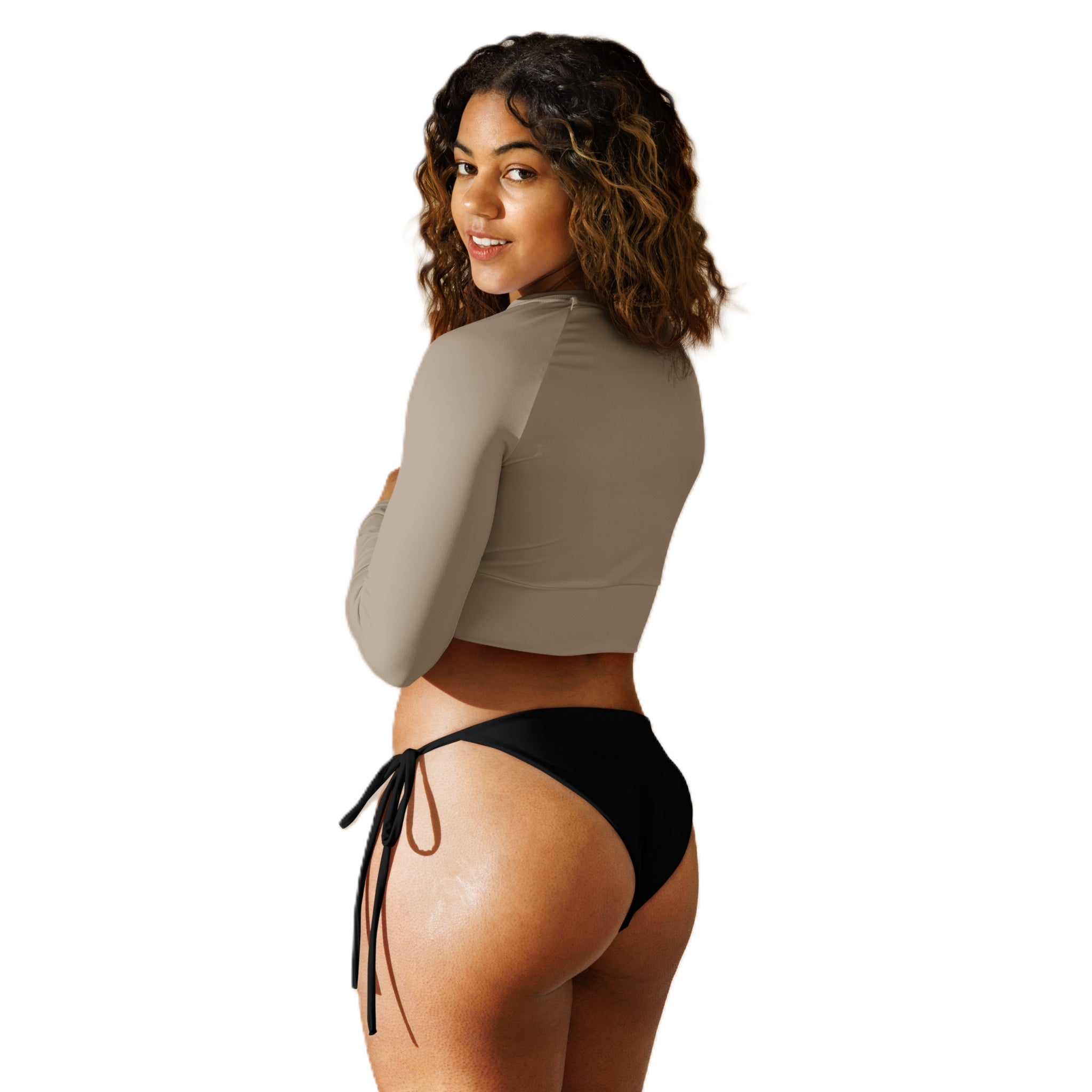 black string bikini bottom