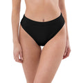 Black high-waisted bikini bottom