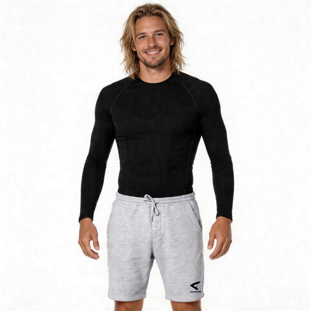 men's grey leisure shorts 