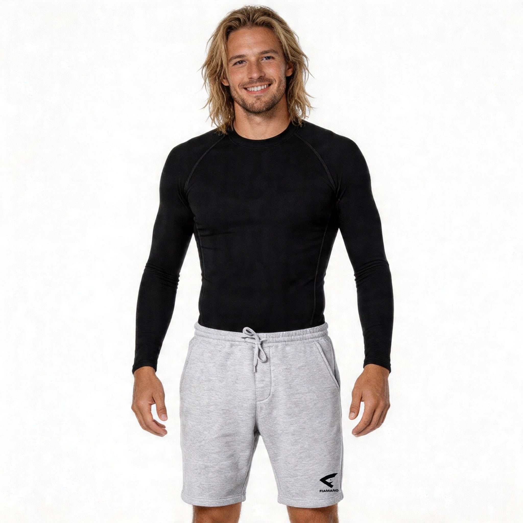 men's grey leisure shorts 