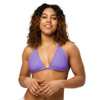 purple string bikini top