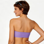 purple bandeau bikini top