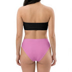 Pink High-Waisted Bikini Bottom
