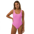 pink one piece swimsuit 