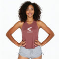 women's maroon tank top