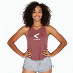 women's maroon tank top