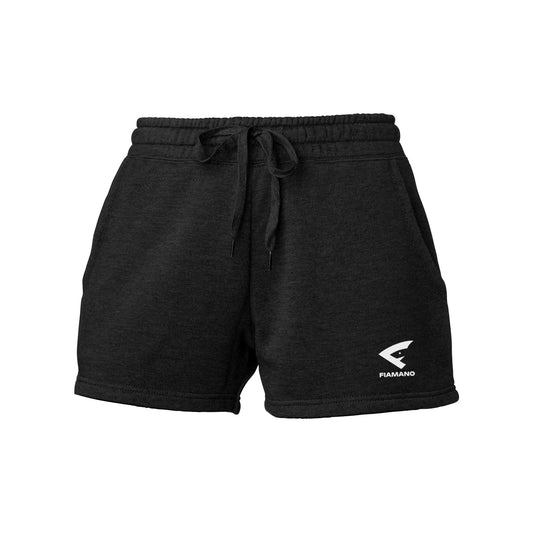 Women's Black Shorts with White FIAMANO Name & Logo