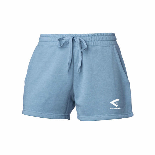 Women's Blue Shorts with White FIAMANO Name & Logo