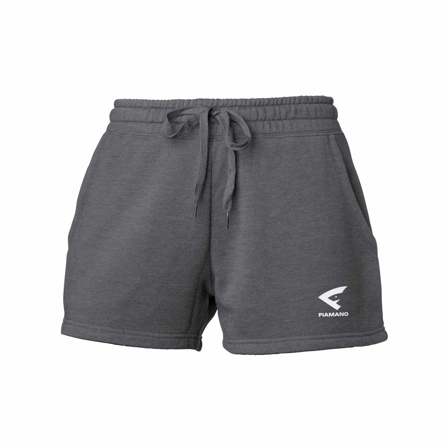 Women's Dark Grey Shorts with White FIAMANO Name & Logo