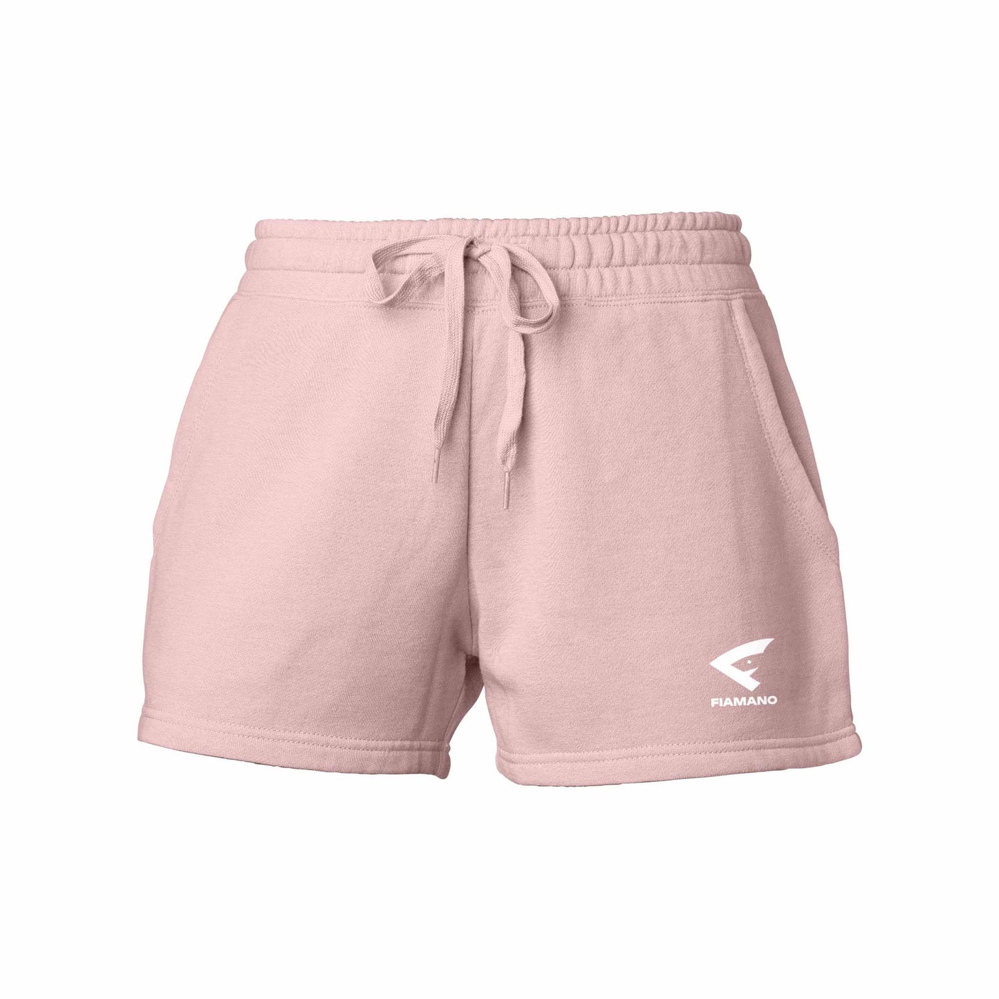 Women's Light Pink Shorts with White FIAMANO Name & Logo