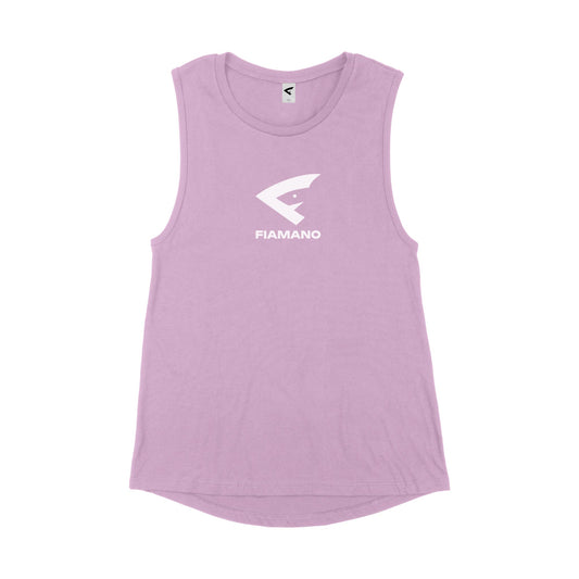 Women's Lilac Color Tank Top with White FIAMANO Name & Logo