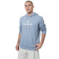 men's blue lightweight hoodie
