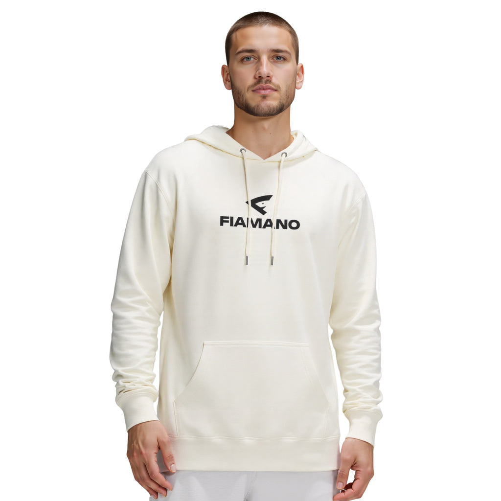 men's white lightweight hoodie