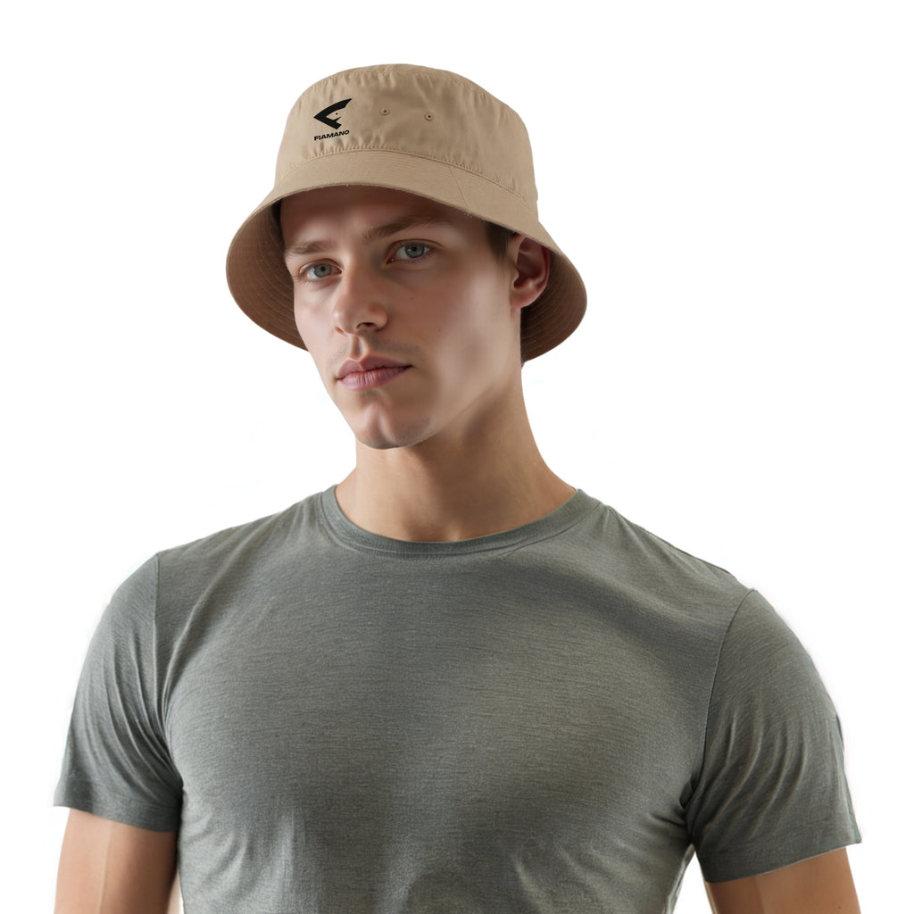 unisex tan color bucket hat