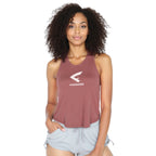 women's maroon tank top