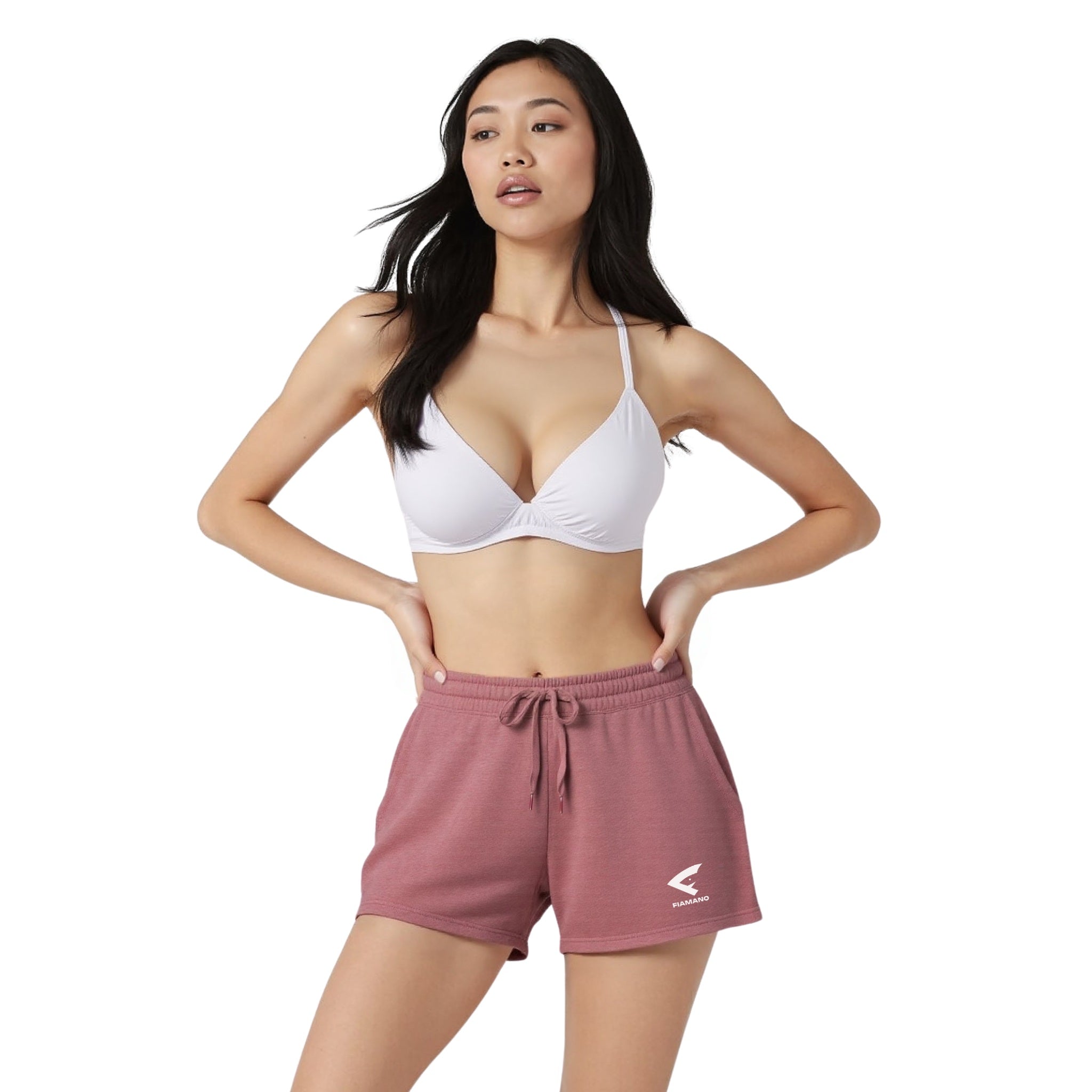 women's pink leisure shorts